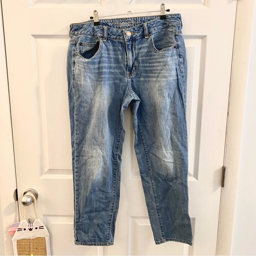 American Eagle Outfitters AEO Boy Jean Straight Leg Denim Size 12 Regular